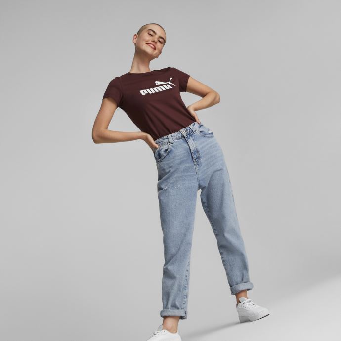 T-shirt Essentials Logo Femme Puma Canada Aubergine
