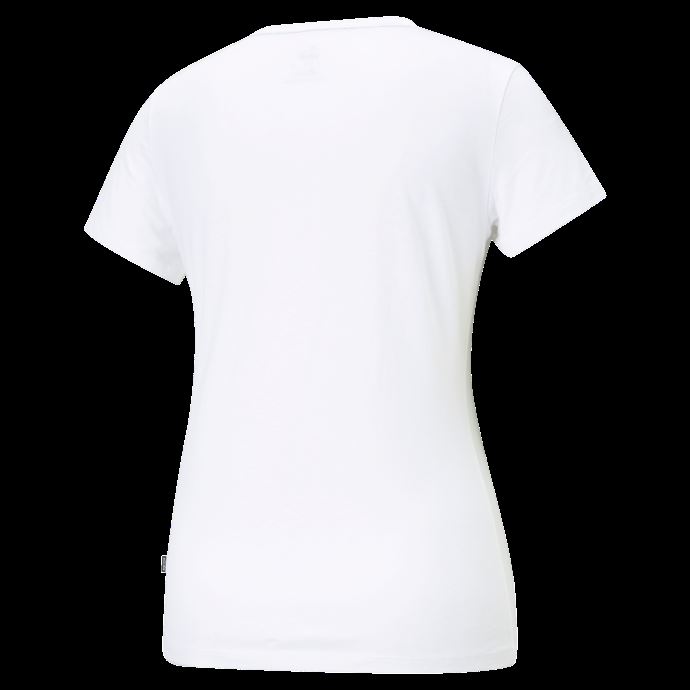 Puma Canada T-shirt Femme White-cat Essentials Petit Logo