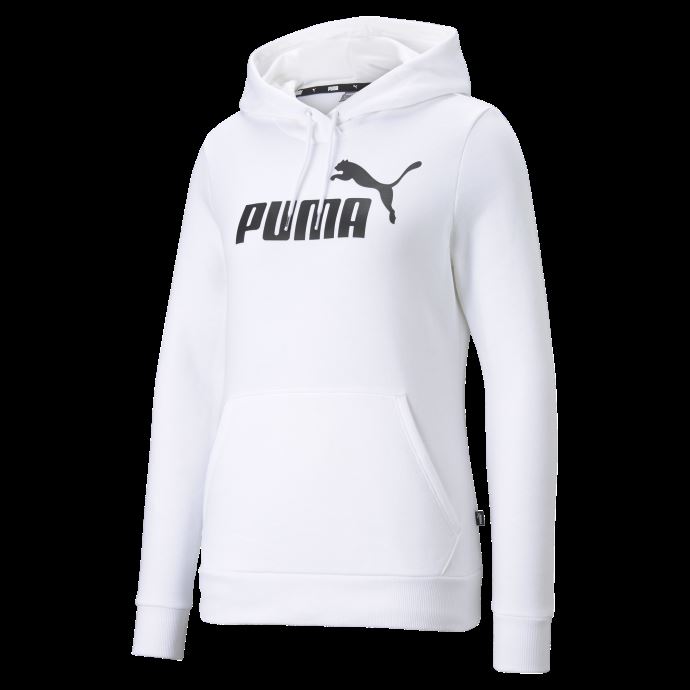 Sweat à Capuche Logo Essentials Blanc Pour Femme Puma Canada