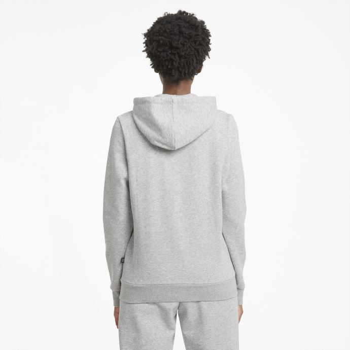 Sweat à Capuche Femme Puma Canada Essentials Full-zip Gris Clair Chiné