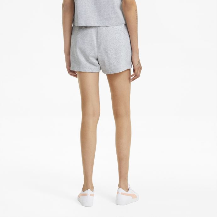 Short De Survêtement Gris Clair Heather Essentials Pour Femme Puma Canada