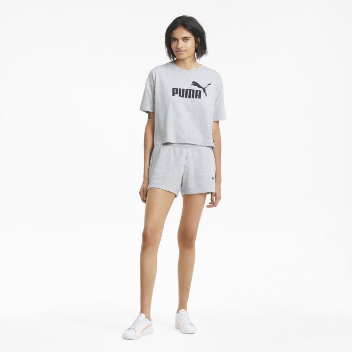 Short De Survêtement Gris Clair Heather Essentials Pour Femme Puma Canada
