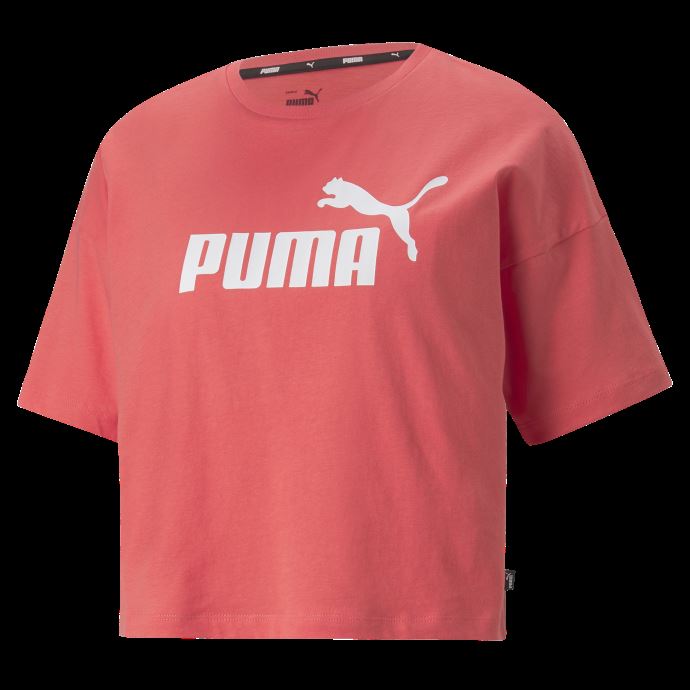 T-shirt Court Pour Femme Avec Logo Puma Canada Essentials Saumon
