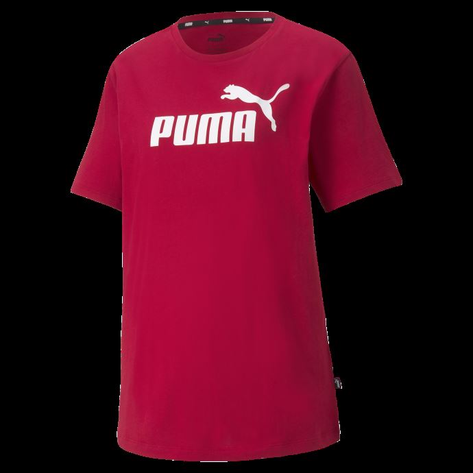 T-shirt Essentials Logo Boyfriend Pour Femme Puma Canada Rouge Persan