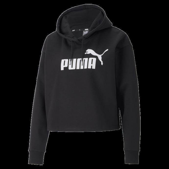 Sweat à Capuche Noir Puma Canada Essentials Logo Pour Femme