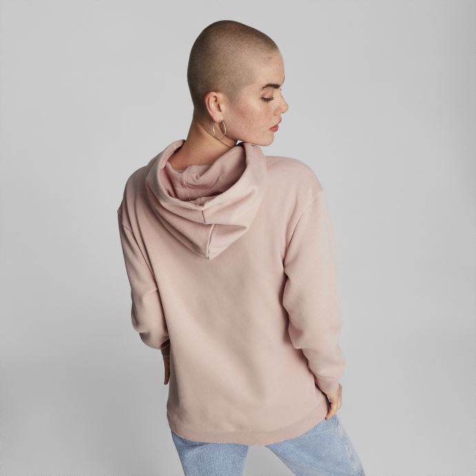 Sweat à Capuche Allongé Logo Essentials Pour Femmes Quartz Rose Puma Canada
