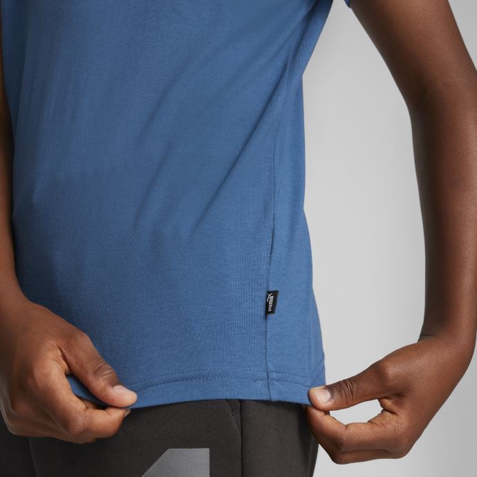 T-shirt Jeunesse Logo Essentials Bleu Lac Puma Canada
