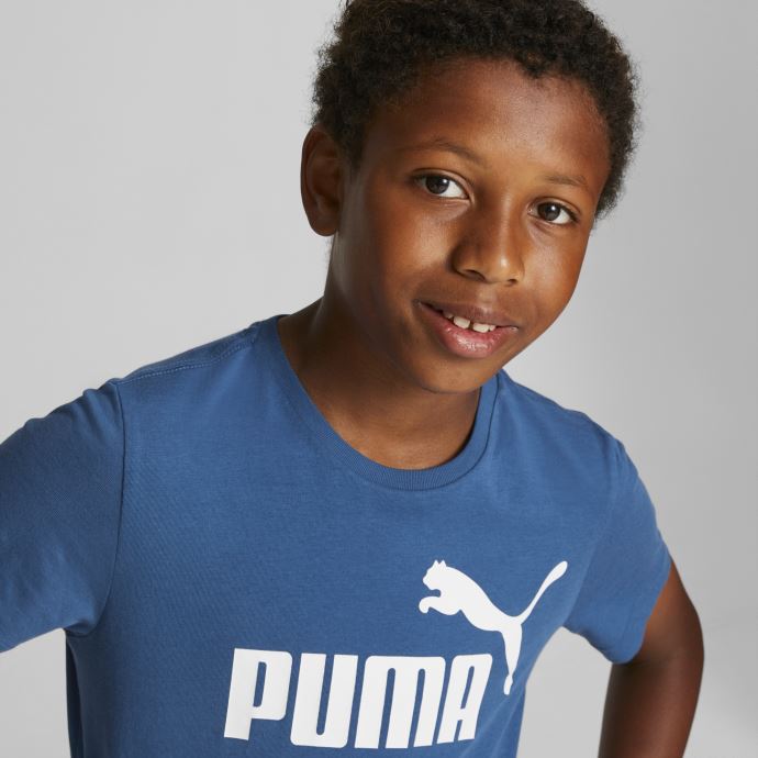 T-shirt Jeunesse Logo Essentials Bleu Lac Puma Canada
