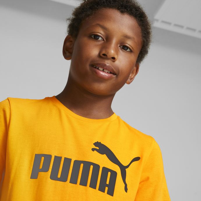 T-shirt Jeunesse Essentials Logo Puma Canada Tangerine
