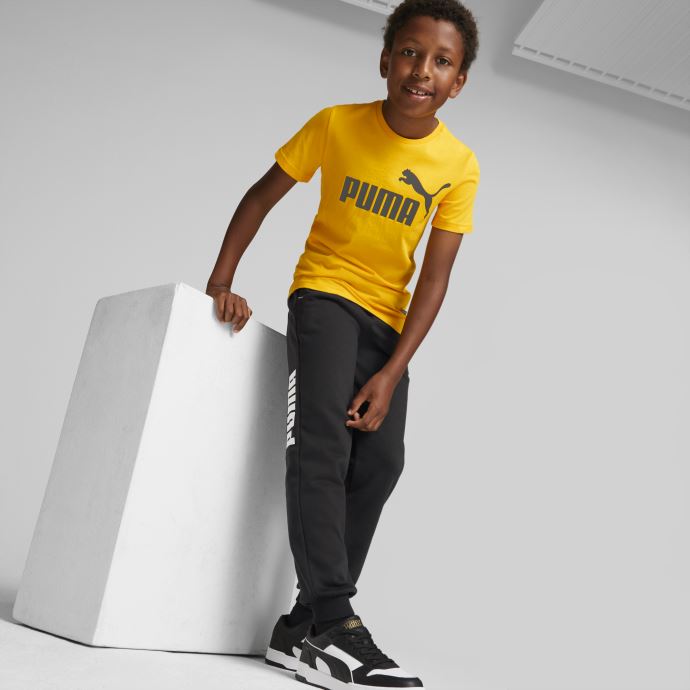 T-shirt Jeunesse Essentials Logo Puma Canada Tangerine
