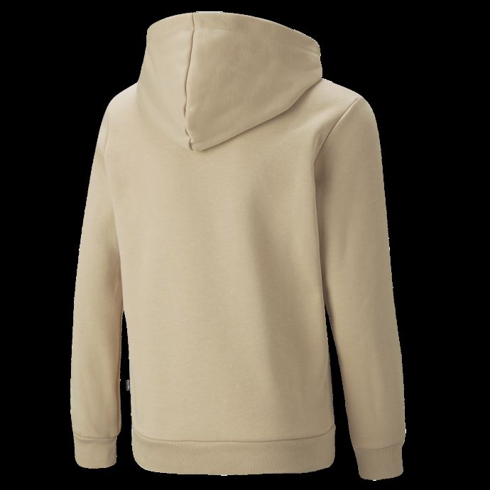 Puma Canada Essentials Sweat à Capuche Pour Enfant Avec Gros Logo Sable Clair