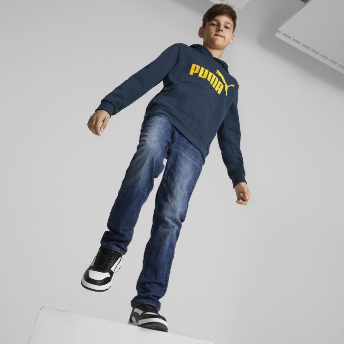 Sweat à Capuche Bleu Marine Essentials Gros Logo Pour Enfant Puma Canada
