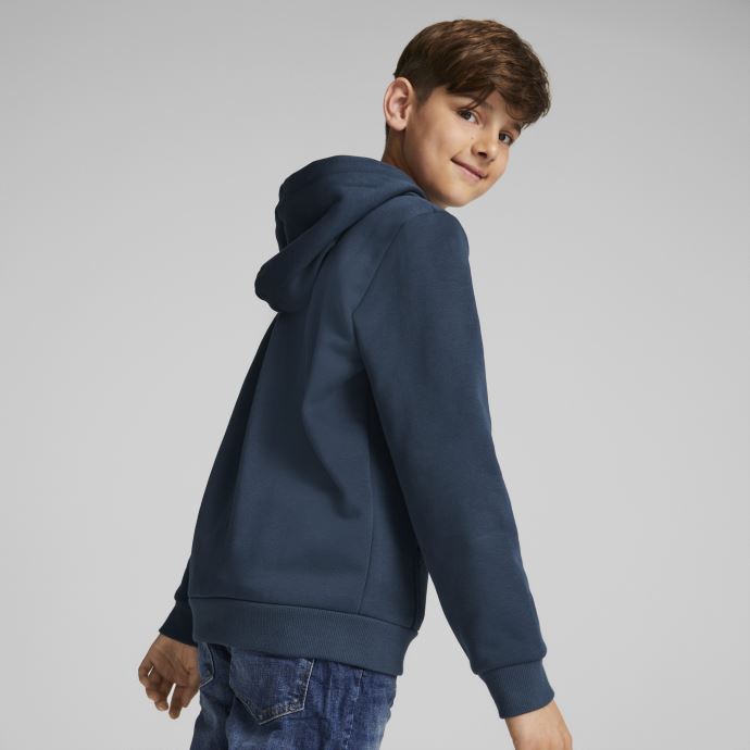 Sweat à Capuche Bleu Marine Essentials Gros Logo Pour Enfant Puma Canada
