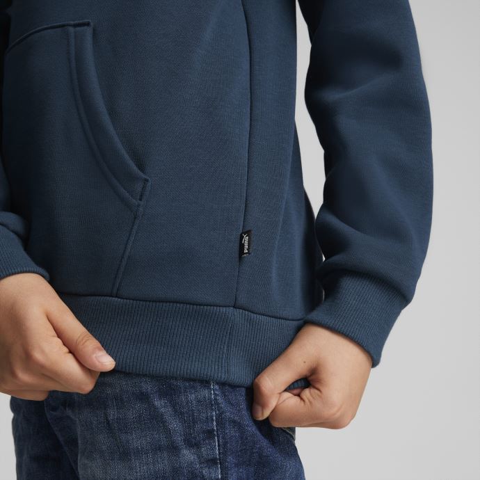 Sweat à Capuche Bleu Marine Essentials Gros Logo Pour Enfant Puma Canada
