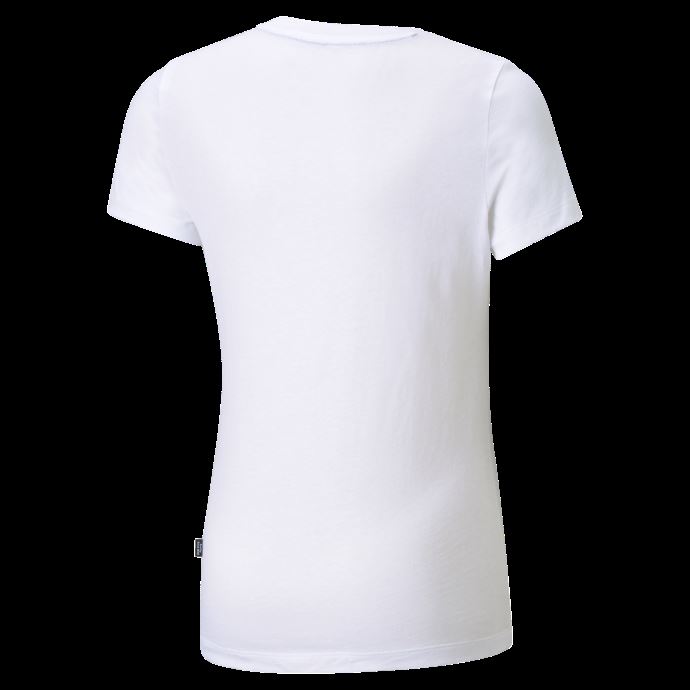 Puma Canada T-shirt Pour Jeune Avec Logo Essentials Blanc