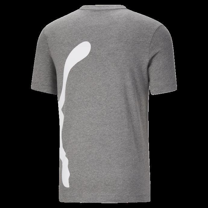 T-shirt à Logo Surdimensionné Pour Hommes Gris Moyen Chiné Puma Canada
