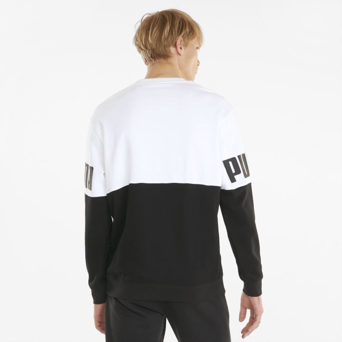Sweat Puma Canada Power Colorblock Ras Du Cou Pour Homme Blanc