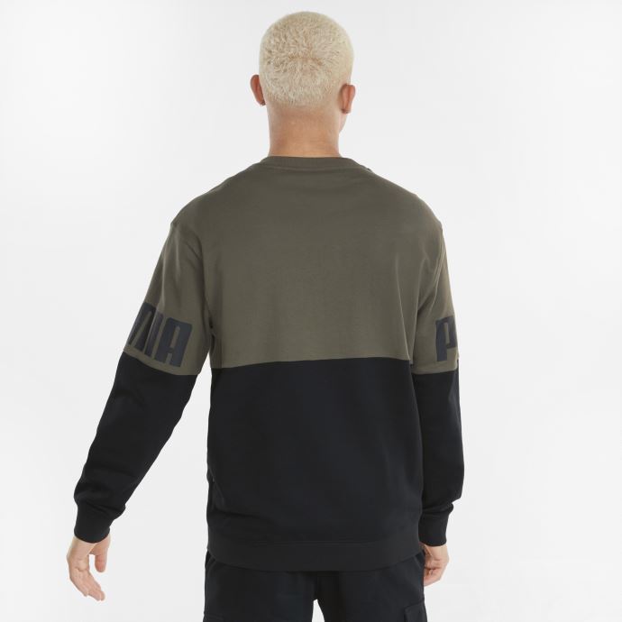 Sweat-shirt Grape Leaf Power Colorblock Crew Neck Pour Homme Puma Canada
