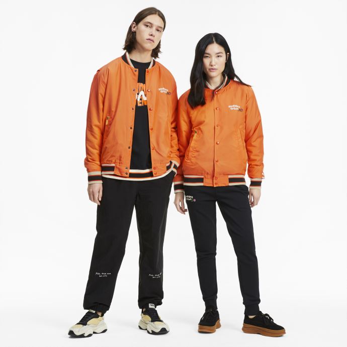 Blouson Aviateur Puma Canada X Randomevent Orange Vermillon
