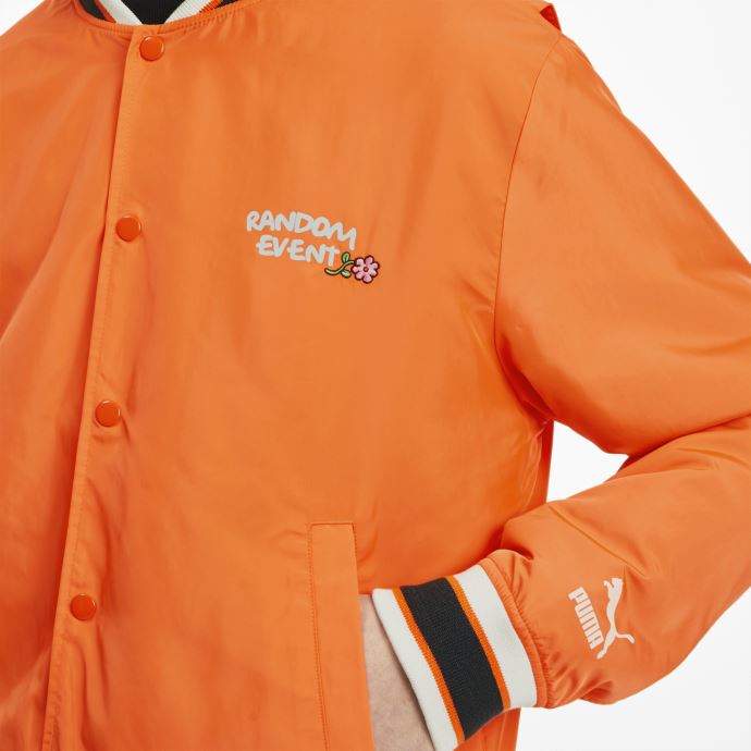 Blouson Aviateur Puma Canada X Randomevent Orange Vermillon
