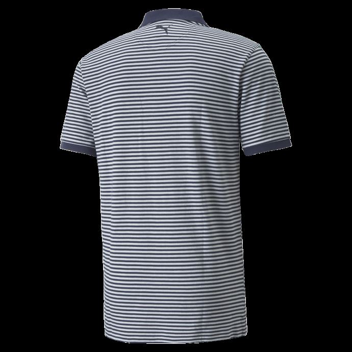 Polo De Golf Puma Canada Blazer Bleu Marine à Rayures Signature Pour Hommes

