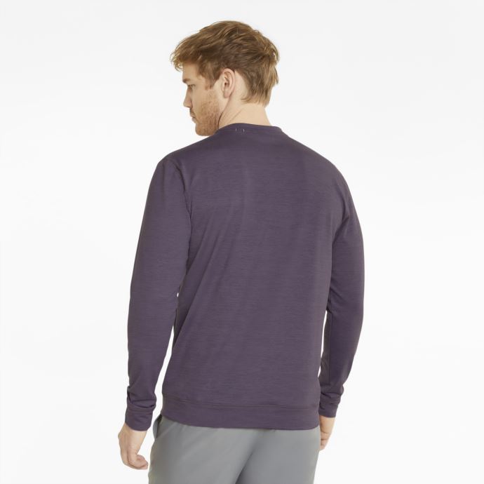 Chandail De Golf Violet Anthracite Chiné Cloudspun Ras Du Cou Pour Hommes Puma Canada