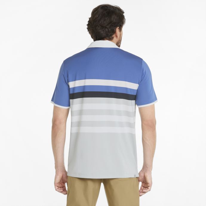 Polo De Golf Mattr One Way Pour Homme Brillant Cobalt-blanc Brillant Puma Canada