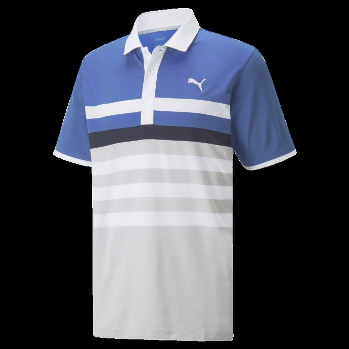 Polo De Golf Mattr One Way Pour Homme Brillant Cobalt-blanc Brillant Puma Canada
