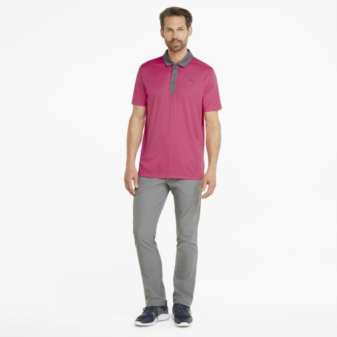 Puma Canada Gamer Polo De Golf Pour Homme Sunset Pink-quiet Shade
