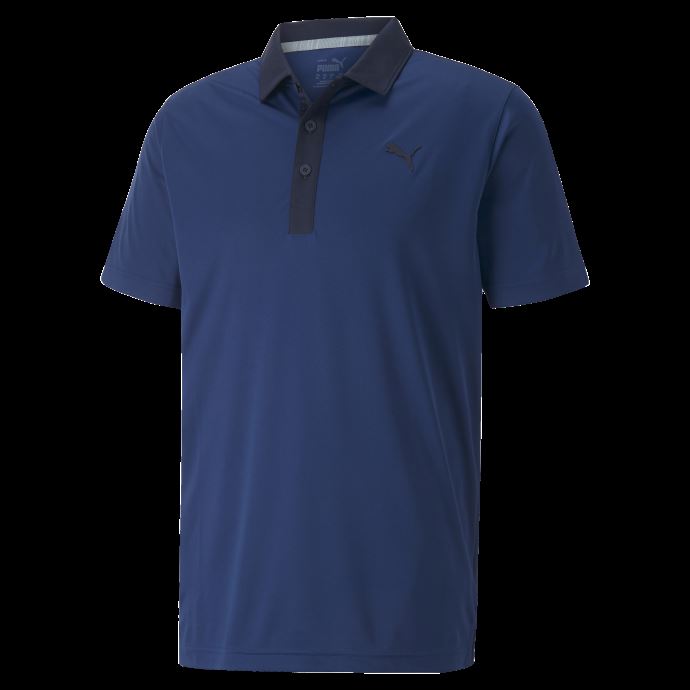 Polo De Golf Puma Canada Gamer Bleu Marine Blazer Pour Homme
