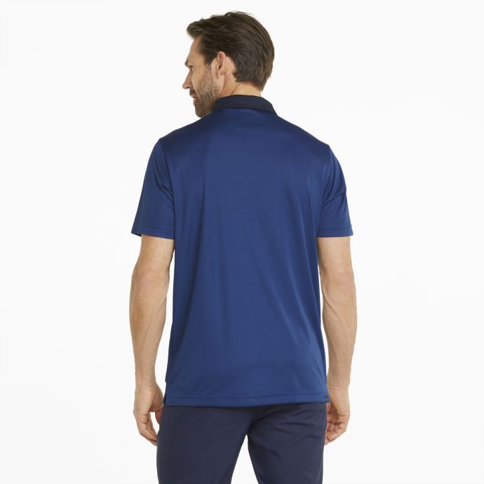 Puma Canada Blazing Bleu-marine Blazer Gamer Polo De Golf Pour Hommes