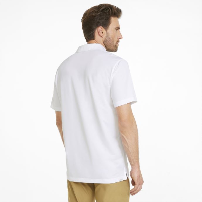 Polo De Golf Gamer Blanc Brillant Pour Hommes Puma Canada