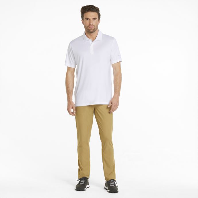 Polo De Golf Gamer Blanc Brillant Pour Hommes Puma Canada
