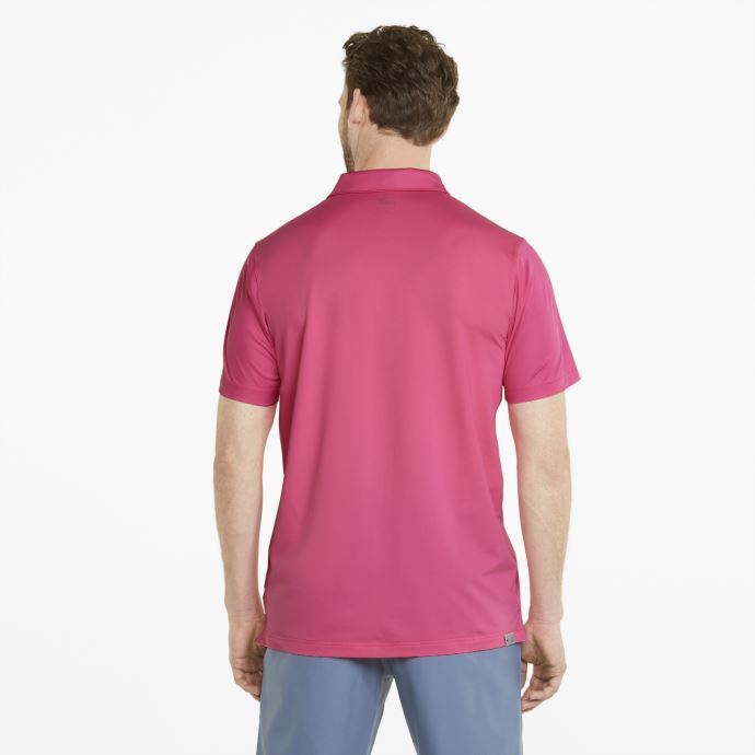 Polo De Golf Puma Canada Gamer Pour Homme Rose Coucher De Soleil