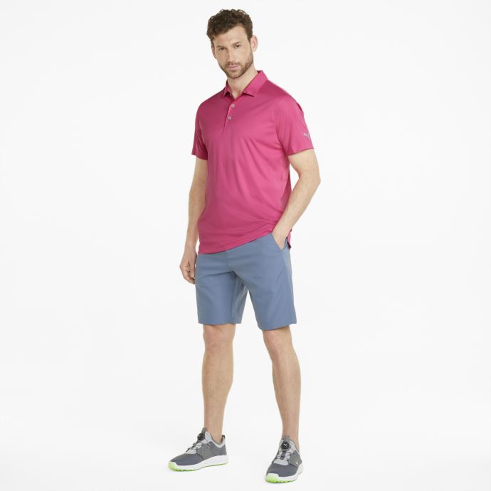 Polo De Golf Puma Canada Gamer Pour Homme Rose Coucher De Soleil
