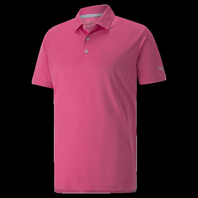 Polo De Golf Puma Canada Gamer Pour Homme Rose Coucher De Soleil
