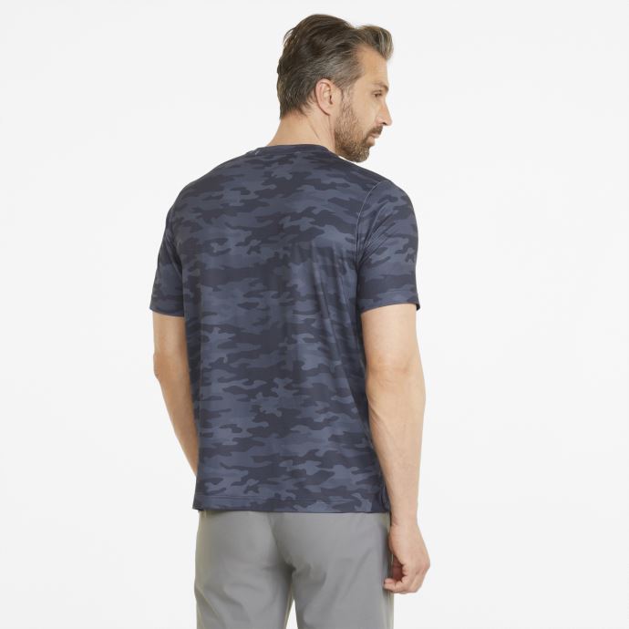 T-shirt De Golf Egw Pushcart Pocket Pour Homme Bleu Marine Blazer-camo Puma Canada