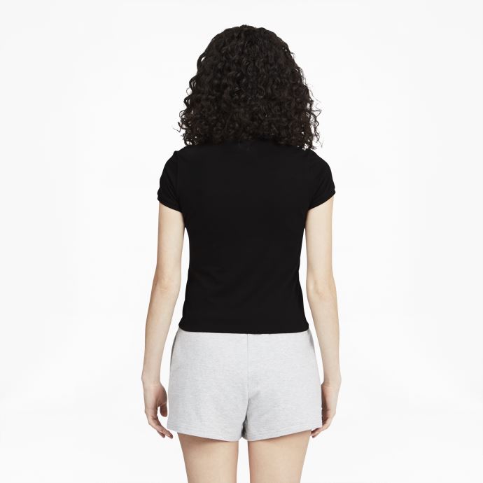 T-shirt Ajusté Puma Canada Classics Femme Noir