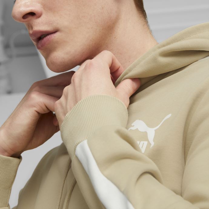 Sweat à Capuche Puma Canada Sable Clair Iconique T7 Pour Homme
