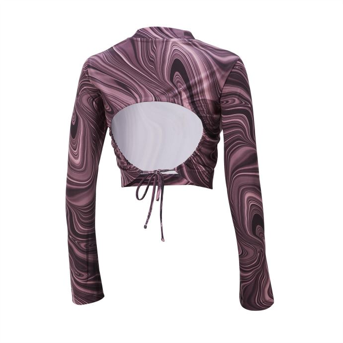 Puma Canada X Aitana T-shirt à Manches Longues Femme Prune Poussiéreux