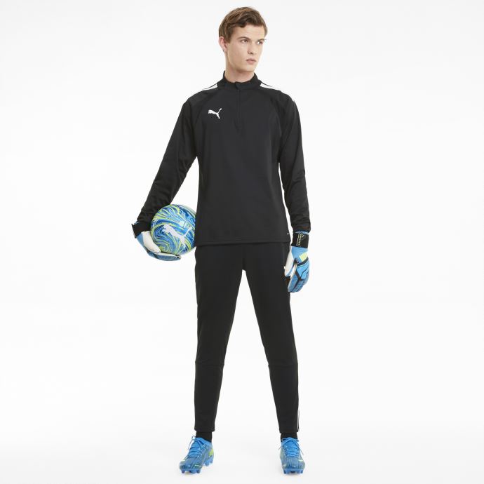 Haut De Football Puma Canada Teamliga Quarter-zip Pour Hommes Noir-blanc
