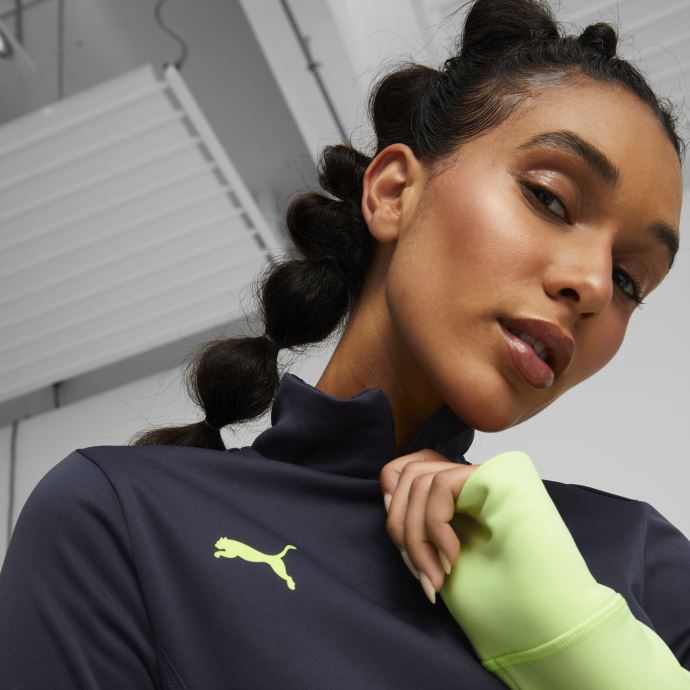 Puma Canada Parisian Night-fizzy Light Individualliga Quart-zip Football Top Femmes