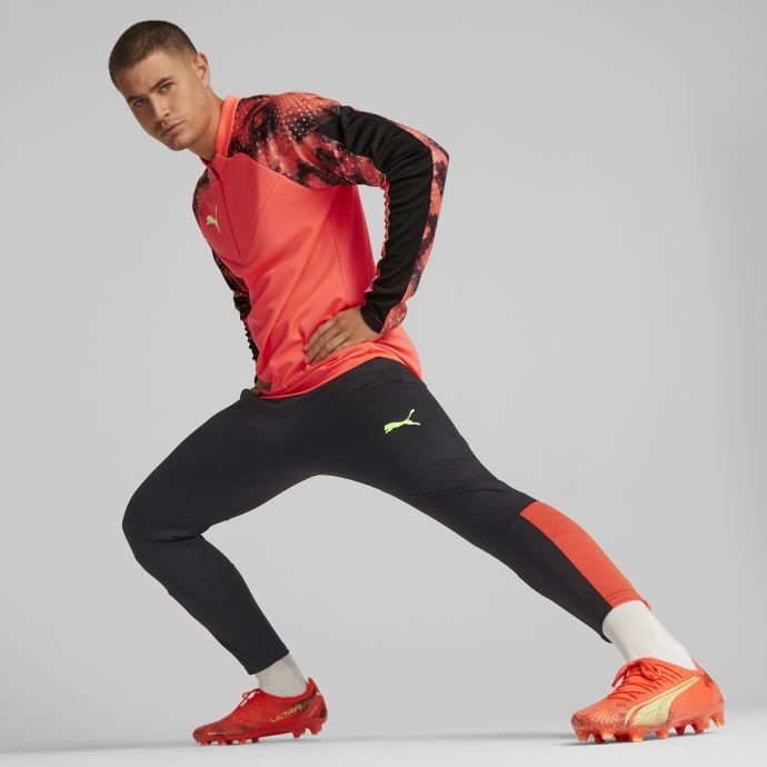 Puma Canada Individualfinal Football Wc Quarter-zip Top Men Firey Coral-black
