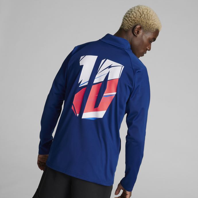 Puma Canada X Christian Pulisic Cp10 Veste De Survêtement Pour Homme Bleu Flamboyant