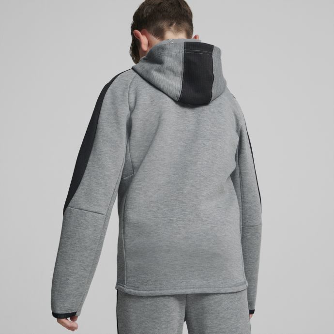 Veste Enfant Puma Canada Evostripe Full-zip Gris Moyen Chiné
