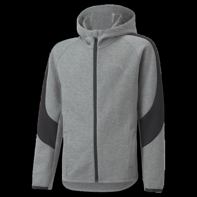 Veste Enfant Puma Canada Evostripe Full-zip Gris Moyen Chiné

