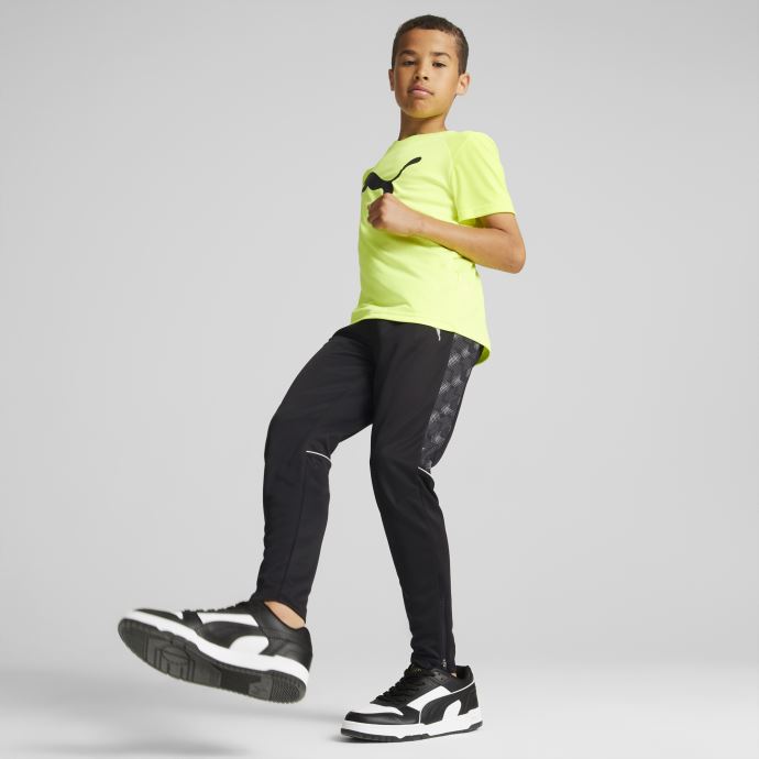 Puma Canada Active Sports Cat Jeunesse Poly T-shirt Lime Squeeze