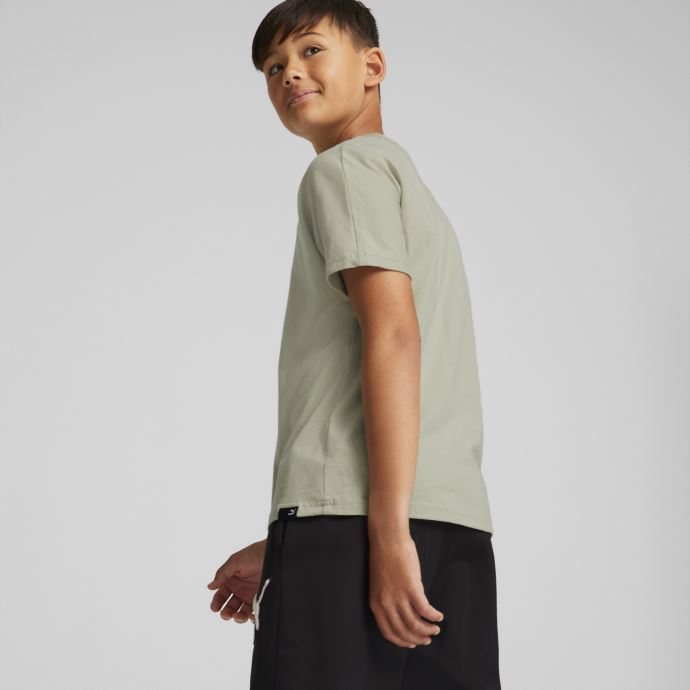 Puma Canada Pebble Grey Classics Matchers T-shirt Jeunesse