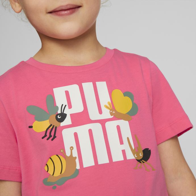 Puma Canada Coucher De Soleil Rose Petit Monde T-shirt Enfants