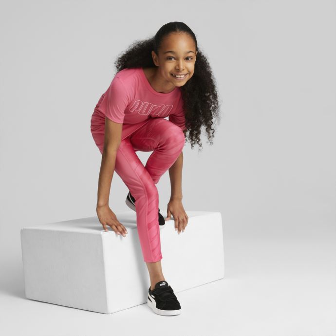 Puma Canada T-shirt Jeunesse Favoris Coucher De Soleil Rose
